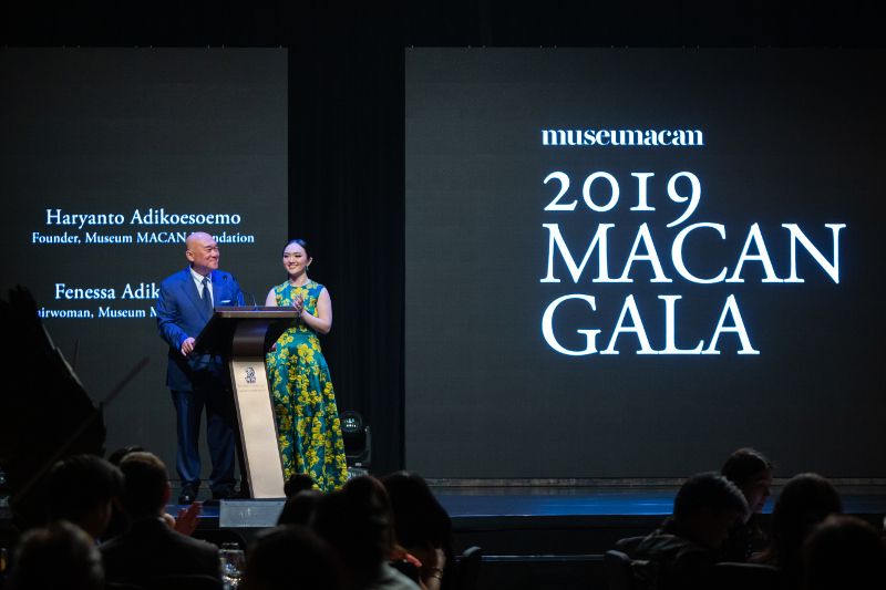 haryanto adikoesoemo (founder) dan fenessa adikoesoemo (chairwoman) pada 2019 macan gala